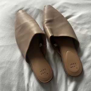 A New Day slip on flat mules nude